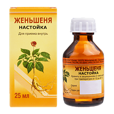 Изображение товара Женьшеня настойка 25 мл 1 шт
