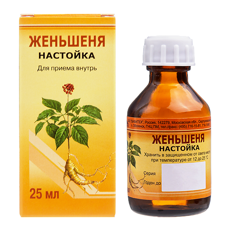Женьшеня настойка 25 мл 1 шт
