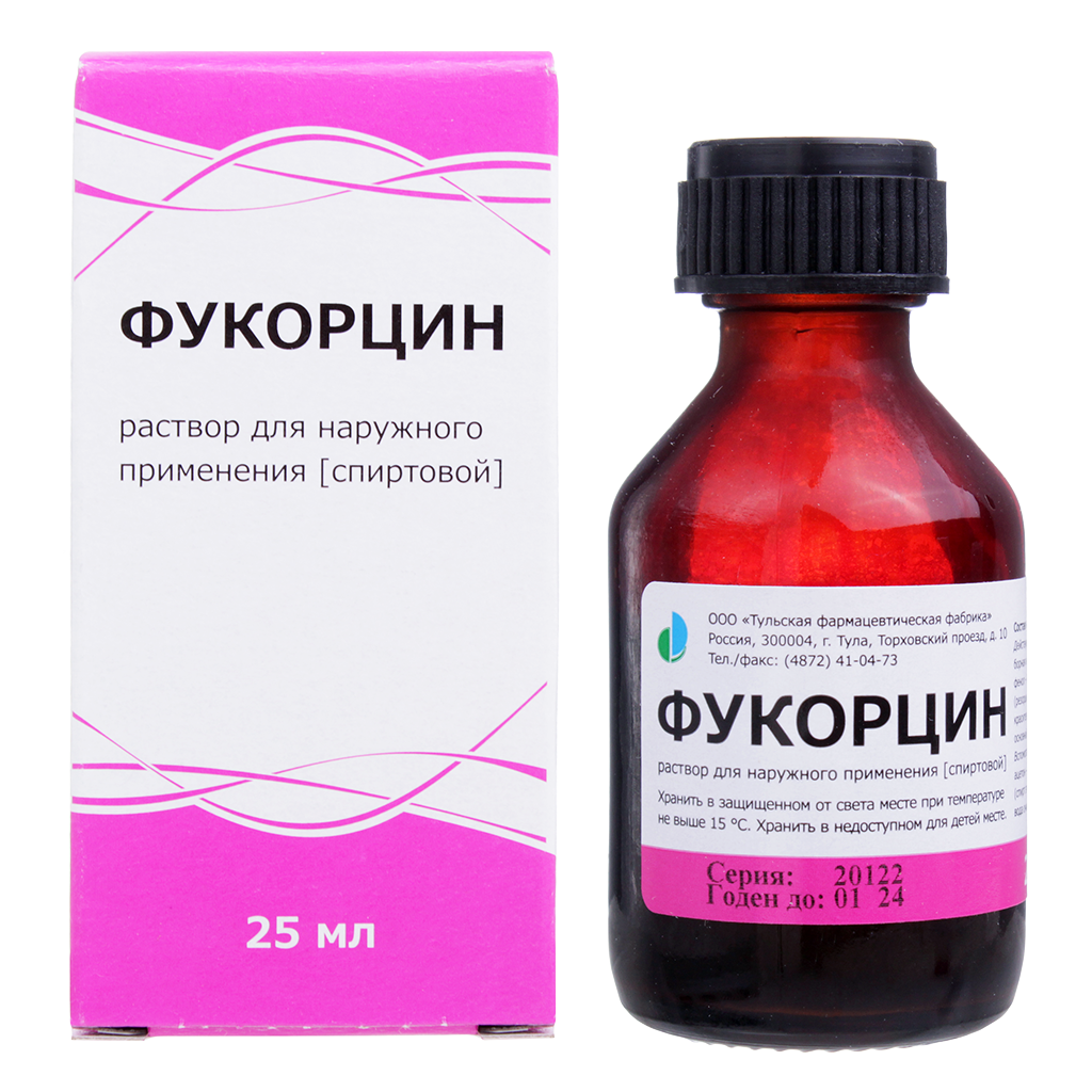 Фукорцин, раствор для наружного применения фл 25 мл 1 шт - купить, цена и  отзывы, Фукорцин, раствор для наружного применения фл 25 мл 1 шт инструкция  по применению, дешевые аналоги, описание, заказать