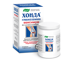 Купить Хонда Глюкозамин Максимум таблетки покрыт об по 1,3 г 30 шт цена