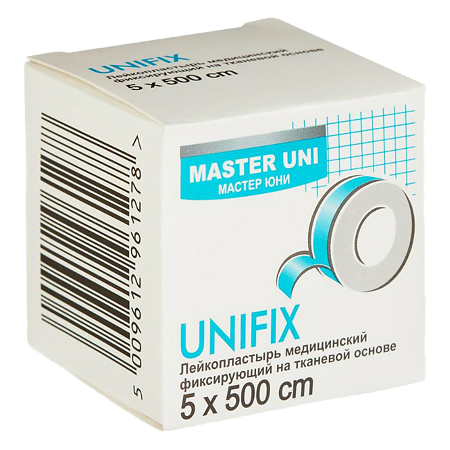 Master Uni Unifix Лейкопластырь на тканевой основе 5 х 500 см 1 шт