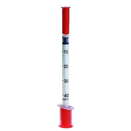 Шприц инсулиновый 1 мл/U-40, 0,33 мм (29G) х 12,7 мм 10 шт