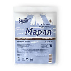 Изображение товара Марля медицинская отрез Вариант 0,9 х 5 м пакет 1 шт
