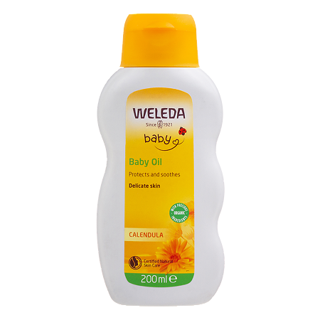 Изображение товара Масло детское с календулой 200 мл Weleda натуральное для ухода за кожей малыша
