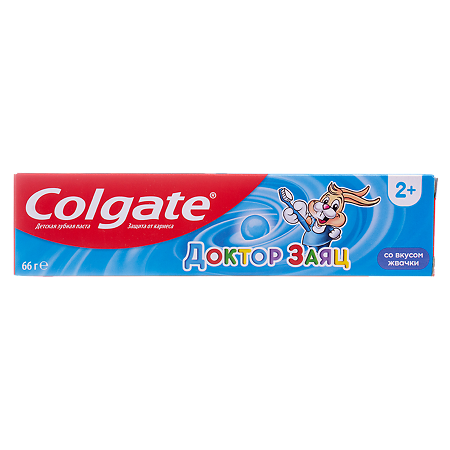 Изображение товара Детская зубная паста Colgate Доктор Заяц вкус жвачки 50 мл для детей от 2 лет
