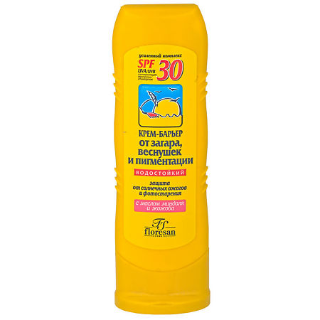 Изображение товара Флоресан Крем-барьер от загара, веснушек, пигментации SPF30 125 мл 1 шт