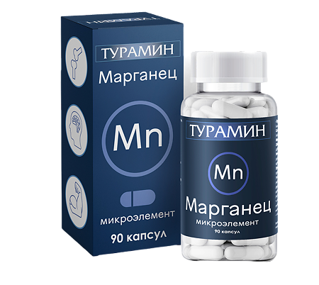 Турамин Марганец капсулы массой 0,2 г 90 шт