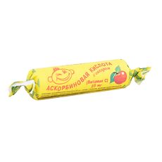 Купить Аскорбинка детская крутка со вкусом Яблока таблетки массой 3 г 10 шт цена