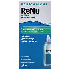 Купить Renu Multiplus раствор для линз универсальный 60 мл 1 шт цена