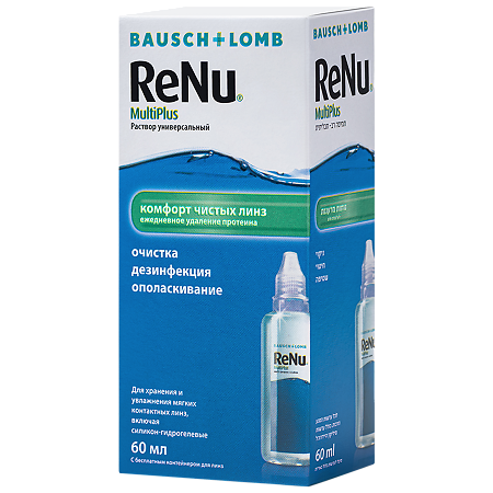 Renu Multiplus раствор для линз универсальный 60 мл 1 шт