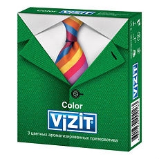 Купить Презервативы VIZIT Color ароматизированные 3 шт цена