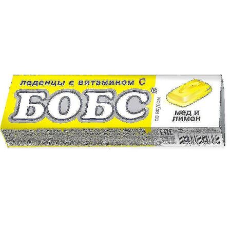 Леденцы Бобс от кашля медово-лимонные 35 г 1 шт
