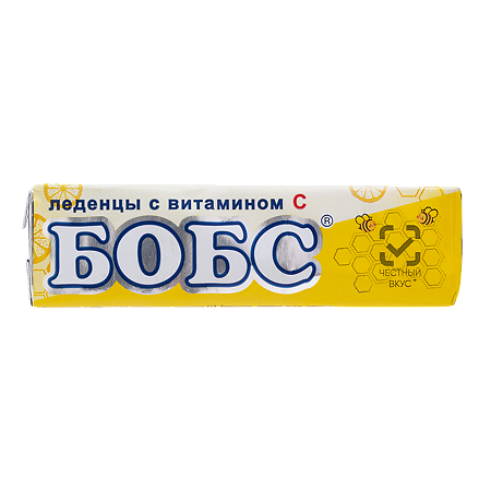 Леденцы Бобс от кашля медово-лимонные 35 г 1 шт