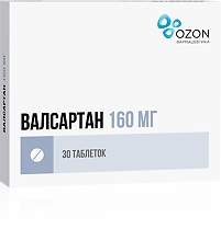 Купить Валсартан таблетки покрыт.плен.об. 160 мг 30 шт цена