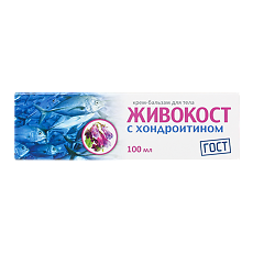 Купить Живокост крем-бальзам с хондроитином для тела туба 100 мл 1 шт цена