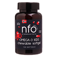 Купить NFO Омега-3 Kids с витамином D детские жевательные капсулы массой 800 мг 120 шт 120 шт цена