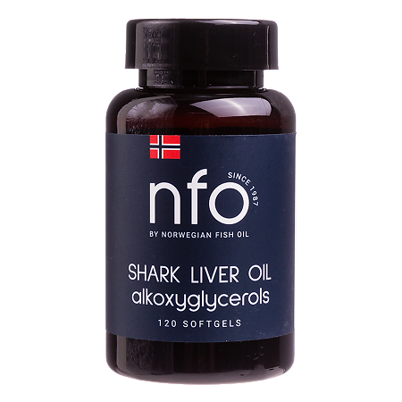 Norwegian Fish Oil Жир печени акулы капсулы, 120 шт