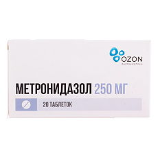 Купить Метронидазол таблетки 250 мг 20 шт цена