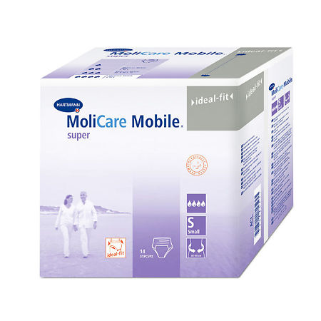 Трусы-подгузники МолиКар Мобайл супер/MoliCare Mobile super р. S 14 шт
