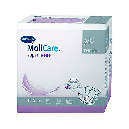 Подгузники для взрослых МолиКар Премиум супер софт/MoliCare Premium super soft M 10 шт