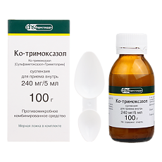 Купить Ко-тримоксазол суспензия для приема внутрь 240 мг/5 мл 100 г 1 шт цена