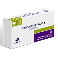 Купить Гидроксизин Канон таблетки покрыт.плен.об. 25 мг 25 шт цена