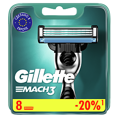 Изображение товара Gillette Mach 3 кассеты 8 шт