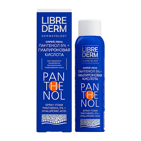 Librederm Пантенол спрей-пена 5% с гиалуроновой кислотой 130 мл 1 шт