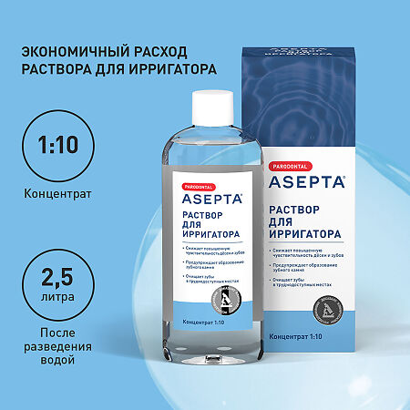 Асепта раствор для ирригатора 250 мл 1 шт