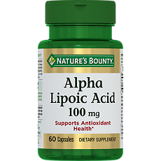 Изображение товара Nature's Bounty Альфа-липоевая кислота 100 мг капсулы массой 470 мг 60 шт