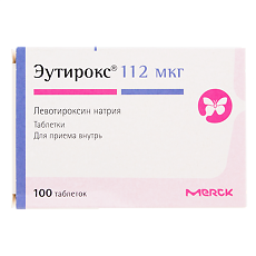 Купить Эутирокс таблетки 112 мкг 100 шт цена