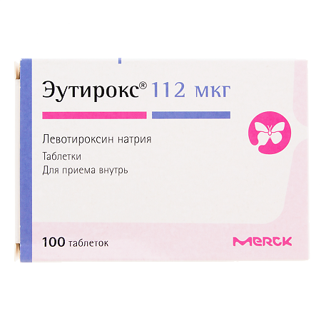 Эутирокс таблетки 112 мкг 100 шт