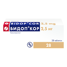 Изображение товара Бидоп Кор таблетки 2,5 мг 28 шт