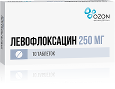 Купить Левофлоксацин таблетки покрыт.плен.об. 250 мг 10 шт цена