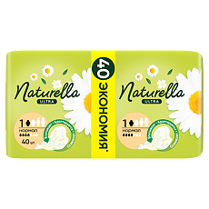 Изображение товара Naturella Camomile Ultra Normal прокладки с крылышками 40 шт