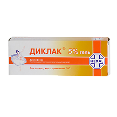 Изображение товара Диклак гель для наружного применения 5 % 100 г 1 шт