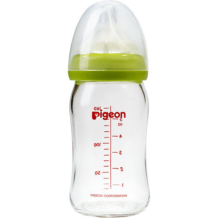 Пиджен (Pigeon) Бутылочка для кормления Перистальтик Плюс с широким горлышком стекло 160 мл 1 шт