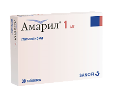 Изображение товара Амарил таблетки 1 мг 30 шт