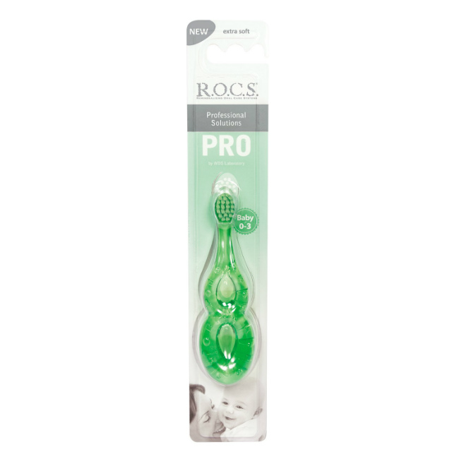 Изображение товара Зубная щетка R.O.C.S. PRO Baby для детей от 0 до 3 лет 1 шт Изображение товара Зубная щетка R.O.C.S. PRO Baby для детей от 0 до 3 лет 1 шт