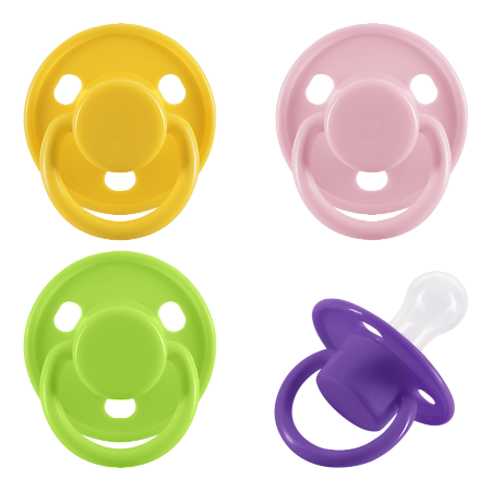 Изображение товара Силиконовая пустышка Курносики классическая 6+ месяцев 1 шт