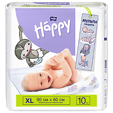 Изображение товара Bella Пеленки детские Baby Happy 60 х 90 см 10 шт