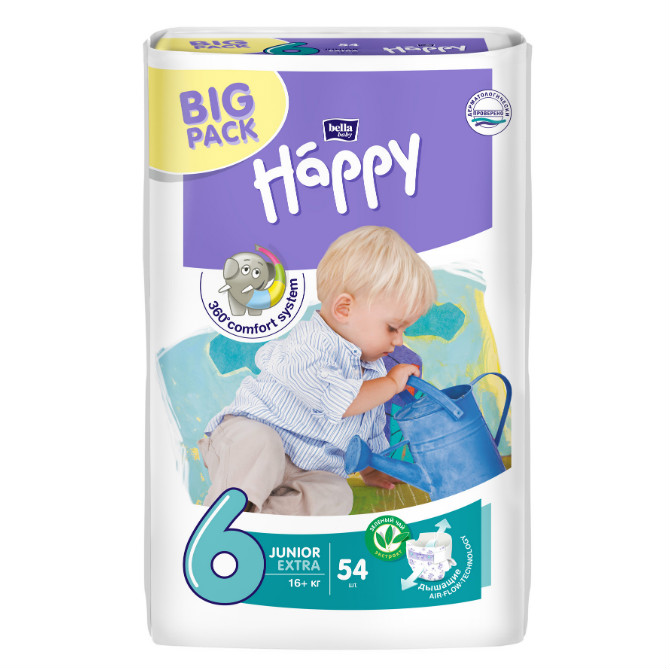 Изображение товара Подгузники Bella Baby Happy Junior Extra 16+ кг 54 шт