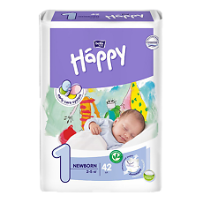 Купить Bella Подгузники Baby Happy 1 Newborn 2-5 кг 42 шт цена