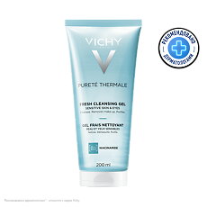 Купить Vichy Purete Thermale Очищающий освежающий гель для умывания 200 мл 1 шт цена