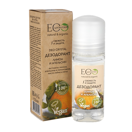 EcoLab Дезодорант Deo Crystal Лимон и апельсин 50 мл 1 шт