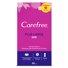 Купить Carefree Plus Large Fresh салфетки (прокладки) ежедневные 36 шт цена