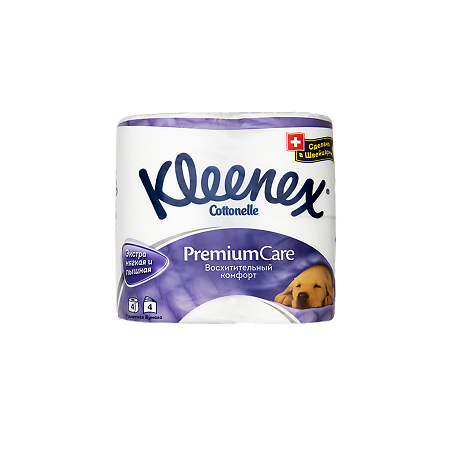 Kleenex Бумага туалетная Premium Comfort  4-х слойная 4 шт