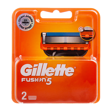Gillette Fusion сменные кассеты для бритья 2 шт