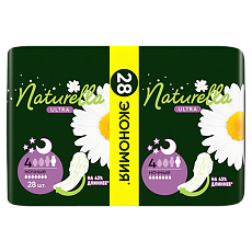 Изображение товара Naturella Camomile Ultra Night прокладки квадро 28 шт