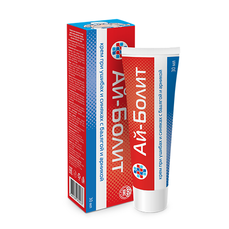 Изображение товара Ай-Болит Крем при ушибах и синяках 30 мл 1 шт
